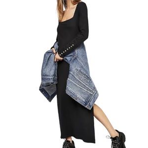 Free People Beach Iris Square Neck Maxi Dress